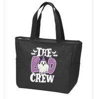 The Boo Crew Cute Halloween Ghost Zip Tote Bag