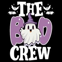 The Boo Crew Cute Halloween Ghost Zip Tote Bag