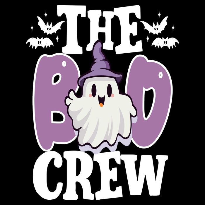 The Boo Crew Cute Halloween Ghost Zip Tote Bag