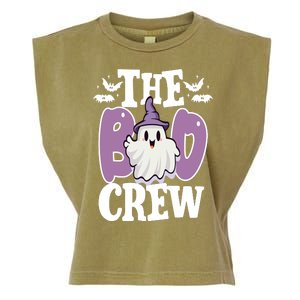 The Boo Crew Cute Halloween Ghost Garment-Dyed Women's Muscle Tee