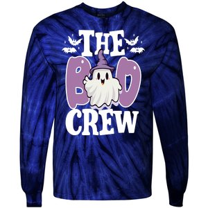 The Boo Crew Cute Halloween Ghost Tie-Dye Long Sleeve Shirt