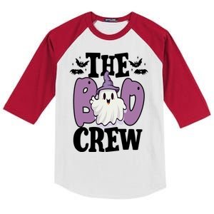 The Boo Crew Cute Halloween Ghost Kids Colorblock Raglan Jersey