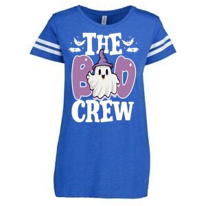 The Boo Crew Cute Halloween Ghost Enza Ladies Jersey Football T-Shirt