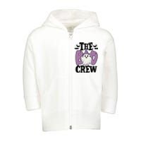 The Boo Crew Cute Halloween Ghost Toddler Zip Fleece Hoodie