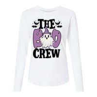 The Boo Crew Cute Halloween Ghost Womens Cotton Relaxed Long Sleeve T-Shirt