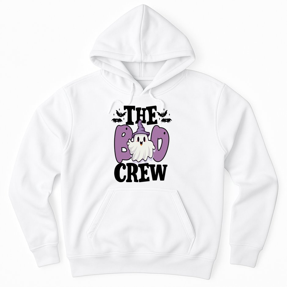 The Boo Crew Cute Halloween Ghost Hoodie