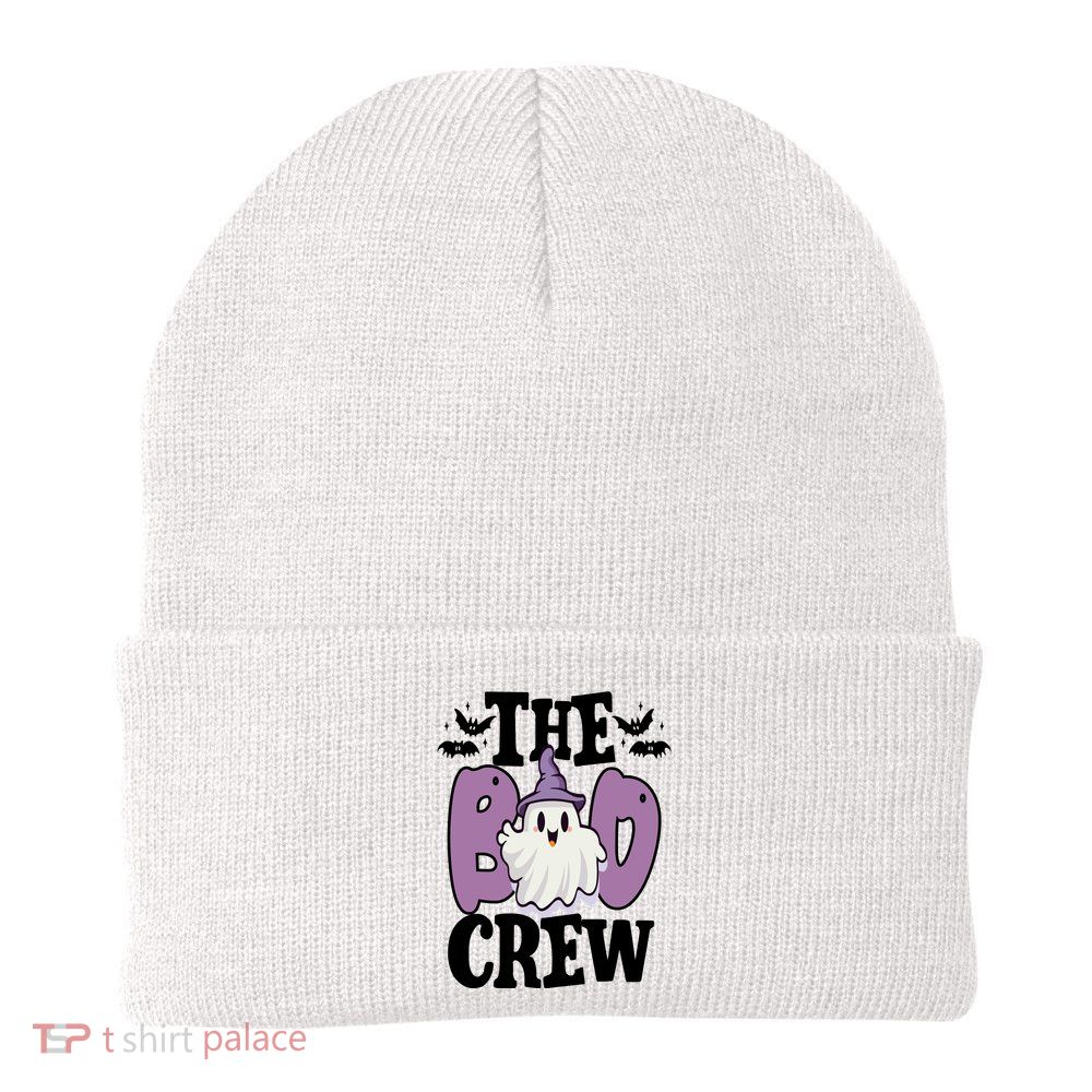 The Boo Crew Cute Halloween Ghost Knit Cap Winter Beanie