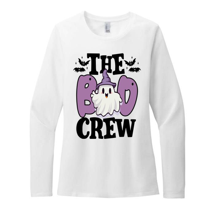 The Boo Crew Cute Halloween Ghost Womens CVC Long Sleeve Shirt