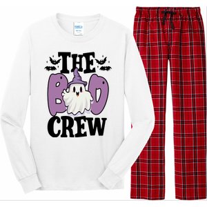 The Boo Crew Cute Halloween Ghost Long Sleeve Pajama Set