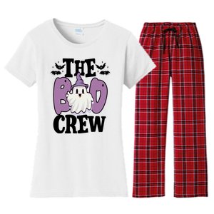 The Boo Crew Cute Halloween Ghost Women's Flannel Pajama Set