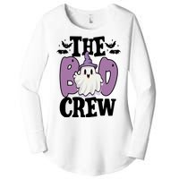 The Boo Crew Cute Halloween Ghost Women's Perfect Tri Tunic Long Sleeve Shirt