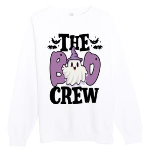 The Boo Crew Cute Halloween Ghost Premium Crewneck Sweatshirt