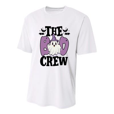 The Boo Crew Cute Halloween Ghost Youth Performance Sprint T-Shirt