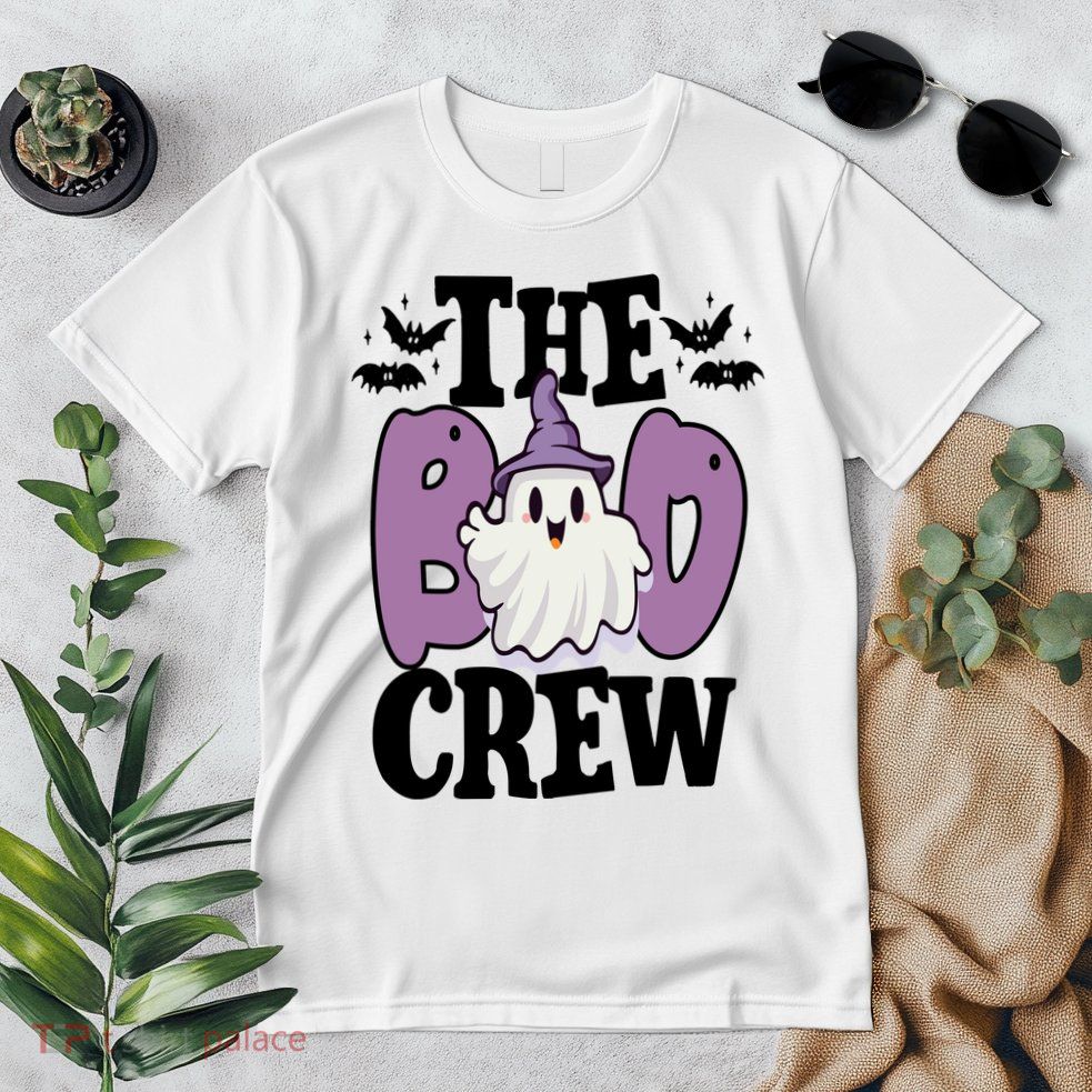 The Boo Crew Cute Halloween Ghost Premium T-Shirt