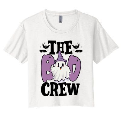 The Boo Crew Cute Halloween Ghost Crop Top