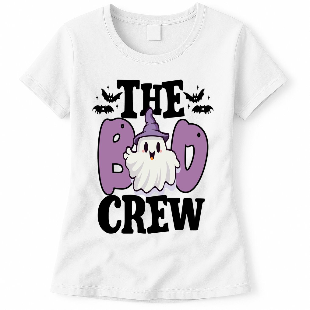 The Boo Crew Cute Halloween Ghost Womens T-Shirt