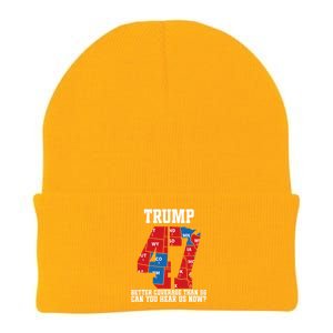 Trump Better Coverage Than 5g Can You Hear Us Now Usa Map Knit Cap Winter Beanie