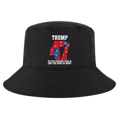 Trump Better Coverage Than 5g Can You Hear Us Now Usa Map Cool Comfort Performance Bucket Hat