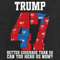 Trump Better Coverage Than 5g Can You Hear Us Now Usa Map Cool Comfort Performance Bucket Hat