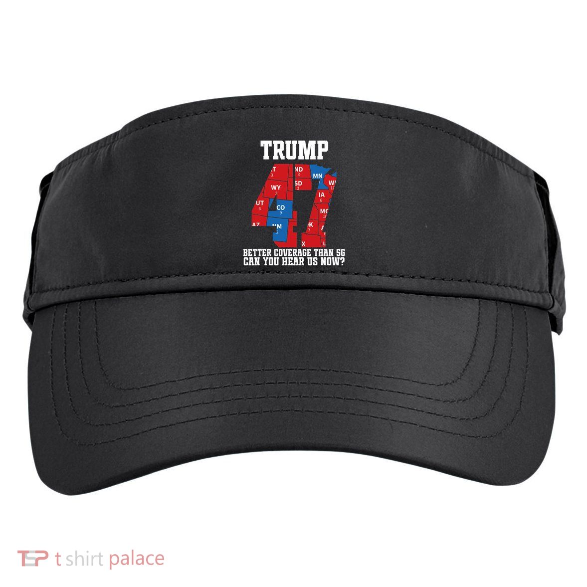 Trump Better Coverage Than 5g Can You Hear Us Now Usa Map Adult Drive Performance Visor