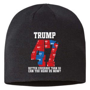 Trump Better Coverage Than 5g Can You Hear Us Now Usa Map Sustainable Beanie