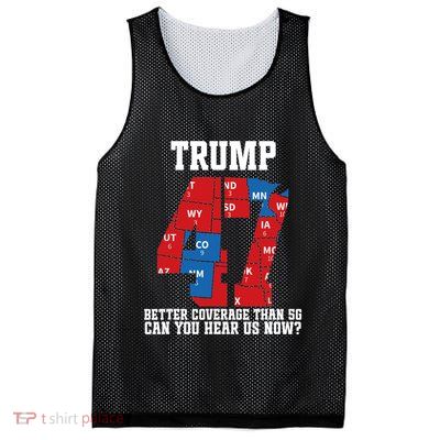 Trump Better Coverage Than 5g Can You Hear Us Now Usa Map Mesh Reversible Basketball Jersey Tank