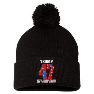 Trump Better Coverage Than 5g Can You Hear Us Now Usa Map Pom Pom 12in Knit Beanie