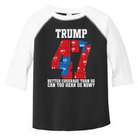 Trump Better Coverage Than 5g Can You Hear Us Now Usa Map Toddler Fine Jersey T-Shirt