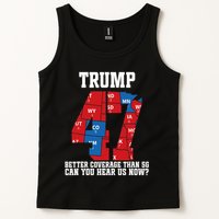 Trump Better Coverage Than 5g Can You Hear Us Now Usa Map Tank Top