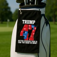 Trump Better Coverage Than 5g Can You Hear Us Now Usa Map Golf Towel