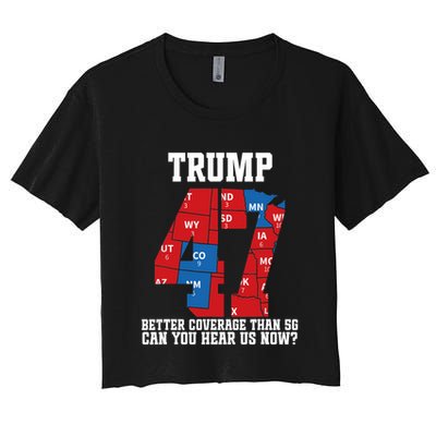 Trump Better Coverage Than 5g Can You Hear Us Now Usa Map Crop Top
