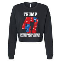 Trump Better Coverage Than 5g Can You Hear Us Now Usa Map Cropped Pullover Crew