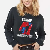 Trump Better Coverage Than 5g Can You Hear Us Now Usa Map Cropped Pullover Crew