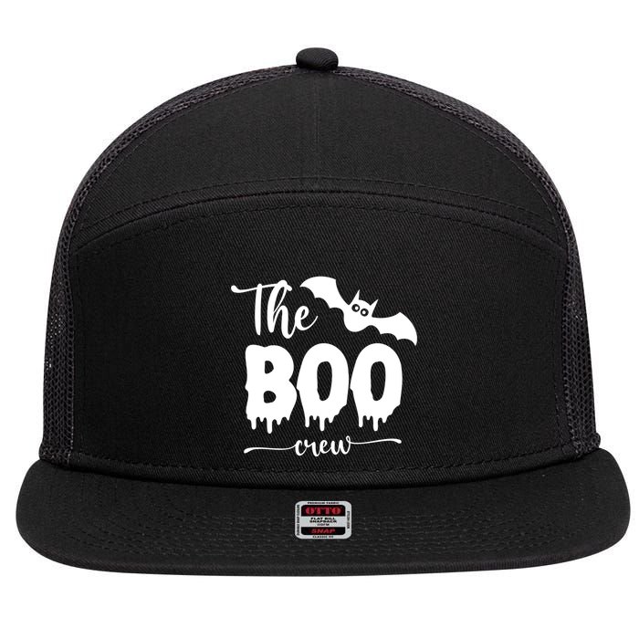 The Boo Crew Haloween Matching 7 Panel Mesh Trucker Snapback Hat