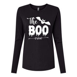 The Boo Crew Haloween Matching Womens Cotton Relaxed Long Sleeve T-Shirt