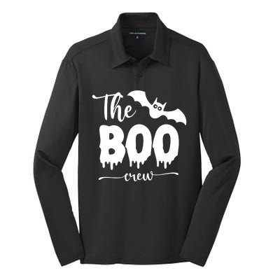 The Boo Crew Haloween Matching Silk Touch Performance Long Sleeve Polo