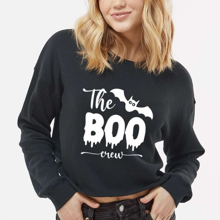 The Boo Crew Haloween Matching Cropped Pullover Crew