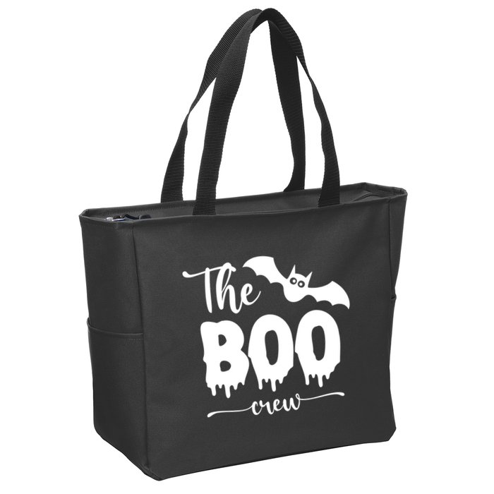 The Boo Crew Haloween Matching Zip Tote Bag
