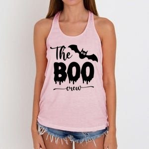 The Boo Crew Haloween Matching Women's Knotted Racerback Tank