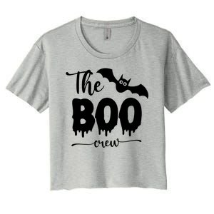 The Boo Crew Haloween Matching Women's Crop Top Tee