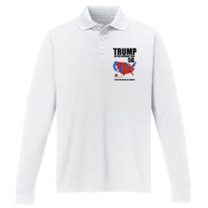 Trump Better Coverage Than 5g Can You Hear Us Now Usa Map Performance Long Sleeve Polo