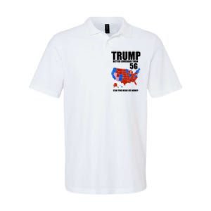 Trump Better Coverage Than 5g Can You Hear Us Now Usa Map Softstyle Adult Sport Polo