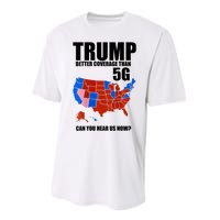 Trump Better Coverage Than 5g Can You Hear Us Now Usa Map Performance Sprint T-Shirt