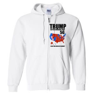 Trump Better Coverage Than 5g Can You Hear Us Now Usa Map Full Zip Hoodie