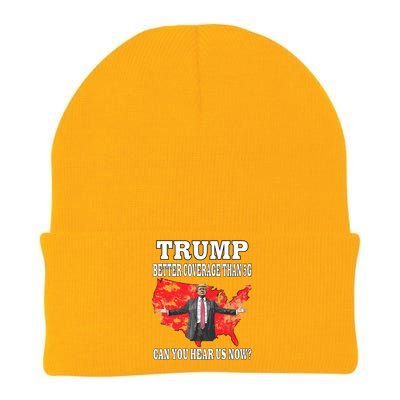 Trump Better Coverage Than 5g Can You Hear Us Now Politics Knit Cap Winter Beanie