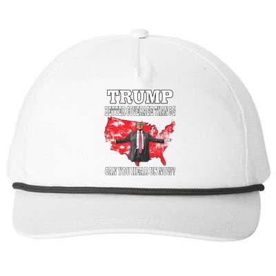 Trump Better Coverage Than 5g Can You Hear Us Now Politics Snapback Five-Panel Rope Hat