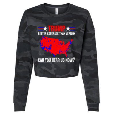 Trump Better Coverage Than Verizon Can You Hear Us Now Cropped Pullover Crew