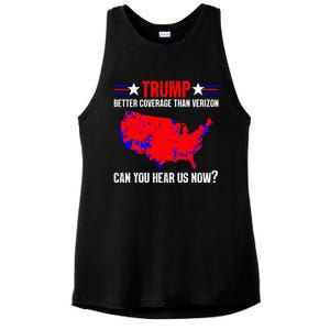 Trump Better Coverage Than Verizon Can You Hear Us Now Ladies PosiCharge Tri-Blend Wicking Tank