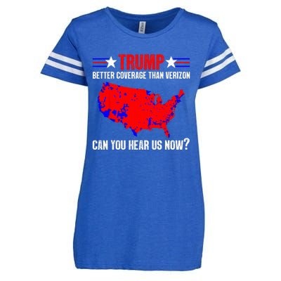 Trump Better Coverage Than Verizon Can You Hear Us Now Enza Ladies Jersey Football T-Shirt