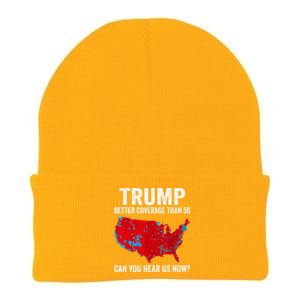 Trump Better Coverage Than 5g Can You Hear Us Now Politics Knit Cap Winter Beanie